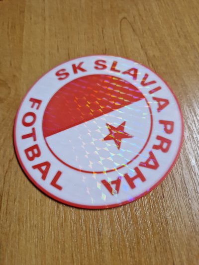 slavia praha podt verifica stoj montanha russa ficar pé by jendapce arte sinais logotipos futebol suporte cerveja enfeites presente festa amigo subtachos fotball 3d print model - Mito3D