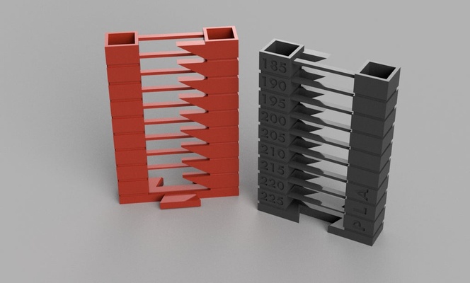yat temp kule by huni 3d yazıcı ölçek modeller sıcaklık şeytani kulesi testi 3d print model - Mito3D