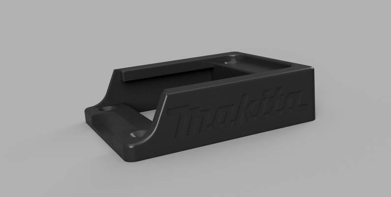 makita 18v battery wall mount by ic3cub3 hobby & diy makita18v 3d print model - Mito3D