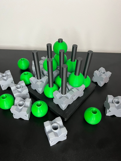 tic tac zehe by 3d drucken spielzeuge spiele tafel spiel 3d print model - Mito3D