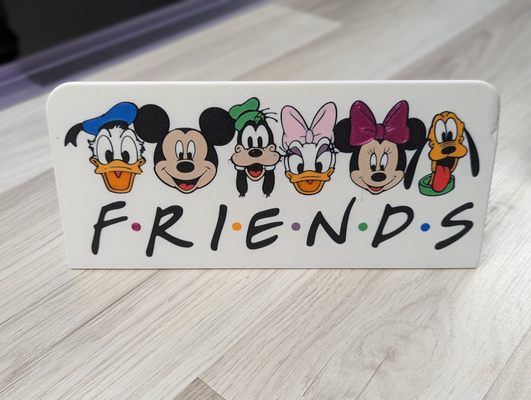 disney friends by marc elbichon household decor disneydecor mickey minnie donald duck daisy pluto goofy 3d print model - Mito3D