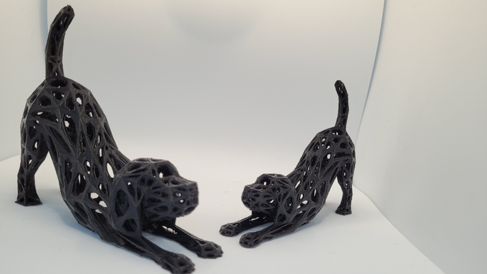 voronoi hund beagle gestellt remix neu gemischt by brad3dprints haushalt dekor zuhause haus liebhaber dekoration 3d print model - Mito3D