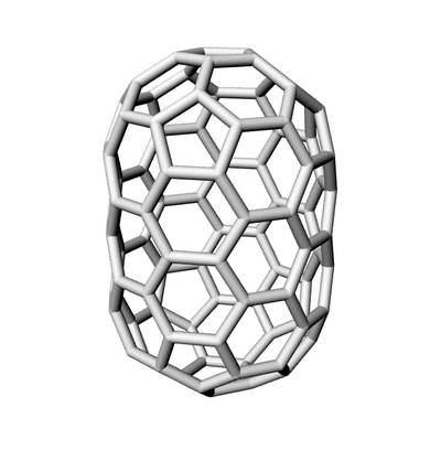 large fullerenes by pel education chemistry fullerene geometrical solid wireframe structure chemical noneuclidean math geometric 3d print model - Mito3D