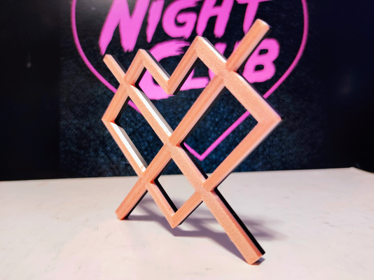 noche club banda logo by internet mina arte señales logos club nocturno 3d print model - Mito3D