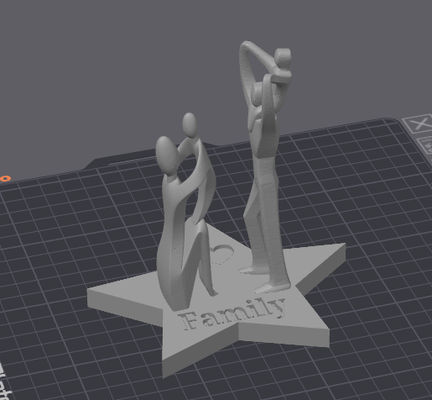 family sculpture by omerican3d art sculptures stl file prusa famiglia familia 3d print model - Mito3D