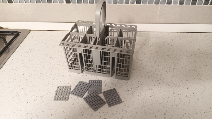 griglia lavastoviglie posate cestino by roberto testalab3d domestico casa modelli magnete posateorganizer 3d print model - Mito3D