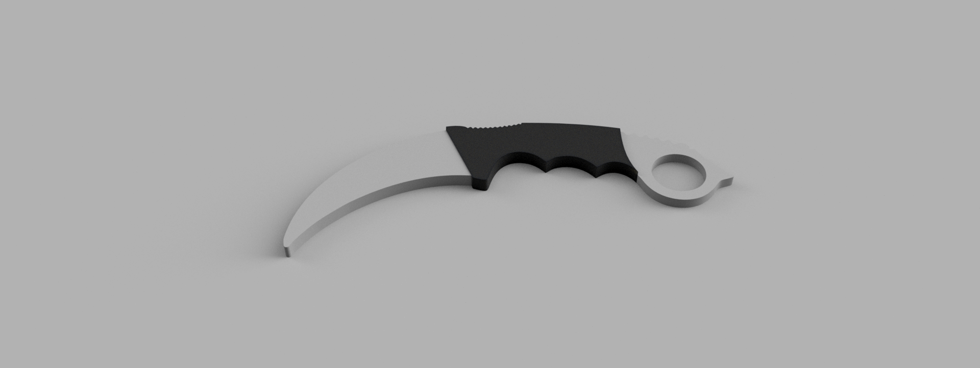 ausbildung karambit messer no scharf kanten by orangen requisiten cosplays replik waffe stütze rotieren gadget spielzeug zug militär 3D print model - Mito3D