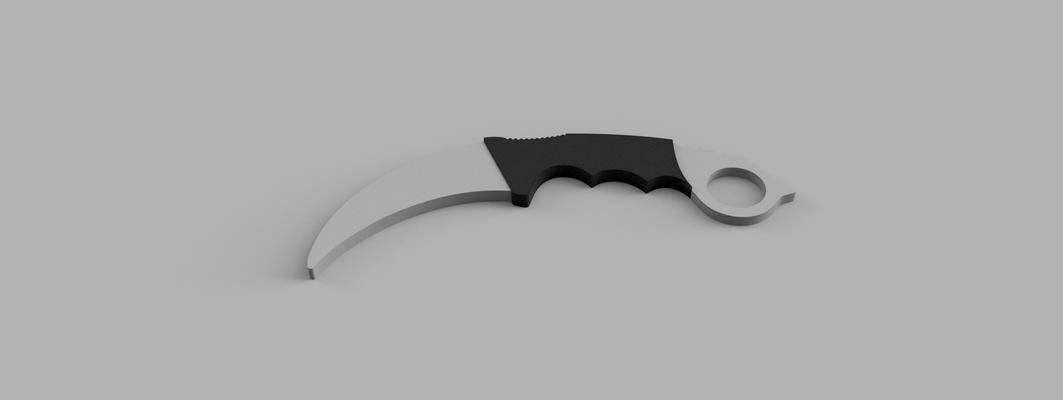 eğitim karambit bıçak no keskin kenarlar by portakal sahne cosplays kopya silah destek çevirmek gadget oyuncak bıçaklar tren askeri 3d print model - Mito3D