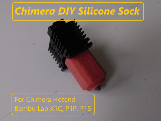 chimera - diy silicone sock remixed by humebeam 3d printer accessories siliconemold siliconesock silicon bambu bambulabx1 bambulab bambulabx1carbon bambux1 chimerahotend 3d print model - Mito3D