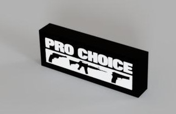 pro elección caja ligera rectángulo by brujo casa decoración libertad lámpara homme 2a enmienda 2nd 3d print model - Mito3D