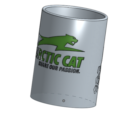 ártico gato enfriador by esnopro 440 pasatiempo bricolaje diy vehiculos koozie 3d print model - Mito3D