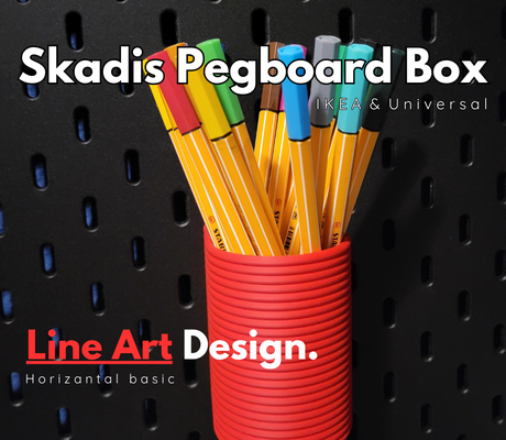 - skadis pencil box 3d lack holder by art design tools organizers container toolbox peg ikea storage storagebox honeycomb hsw pegboard pencilbox 3dlacksprayholder sprayholder wall honeycombstoragewall multiboard accessory 3d print model - Mito3D