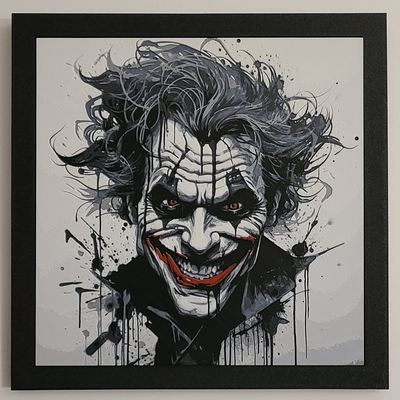 joker - hueforge filament painting by bedlam threadz art 2d thejoker batman 3d print model - Mito3D