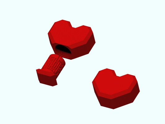 coração labirinto caixa nervoso rmige labirinto angular by doclex brinquedos jogos quebra cabeças deko mazepuzzle enigma presente recipiente namorados arte geschenk ame amar valentinesday2024 3d print model - Mito3D