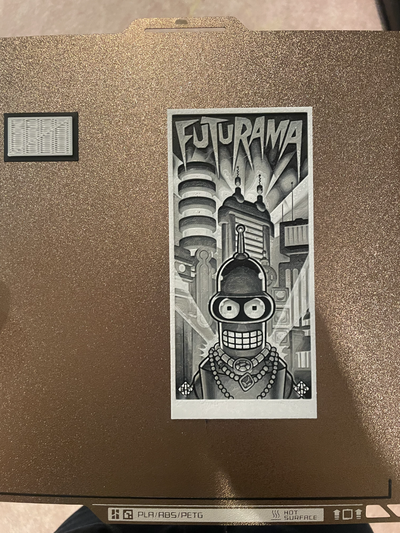 bükücü futurama yer imi duvar sanat 2d by 3d baskılar hafta kitap okuma hediye fikir karikatür anime komik simpsons şapka dövmesi renk dövme renkli ams kızartmak zoidberg insan mağarası oyun oda film tv 3d print model - Mito3D