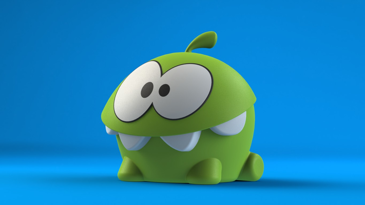 cut rope monster by bunkwire miniatures creatures cute cutemonster 3d print model - Mito3D