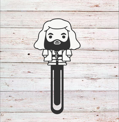 bookmark harry potter hagrid cute baby kawaii by jonnycena3dart tools libro libri book books segnalibro segnalibri 3d print model - Mito3D