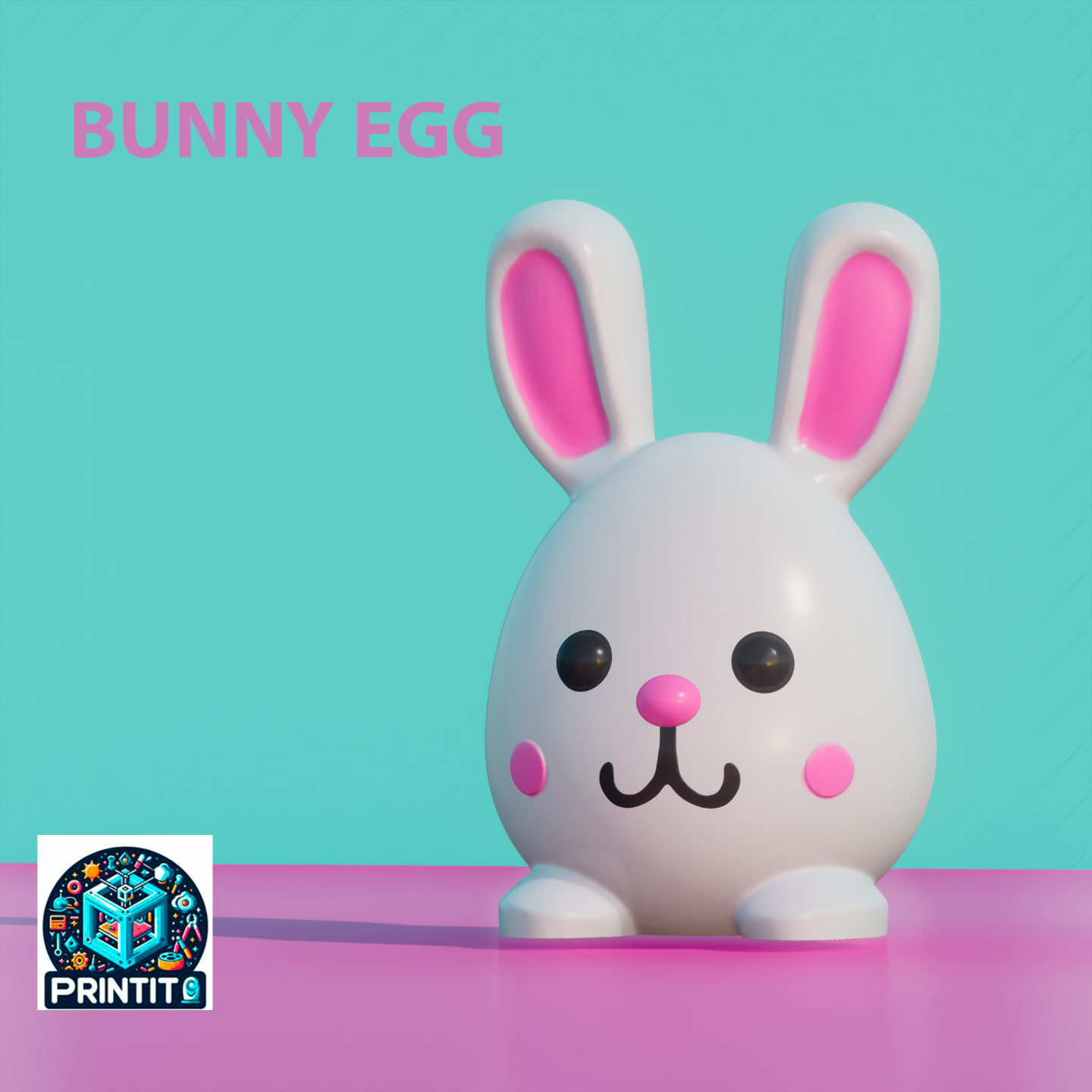 coelho ovo by printito brinquedos jogos personagens bunnyegg páscoa coelhinho ovos pascoa fofa 3d coelhinho fofinho fofo primavera crianças decoração páscoa decorações easterdesign 3D print model - Mito3D