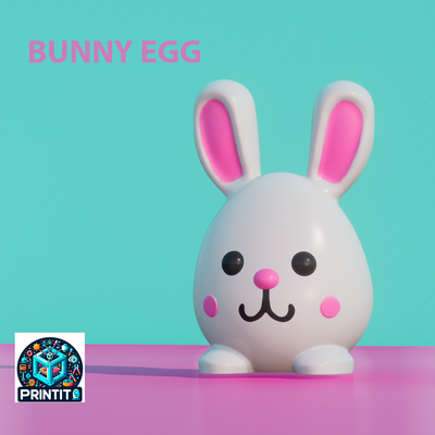 coelho ovo by printito brinquedos jogos personagens bunnyegg páscoa coelhinho ovos pascoa fofa 3d coelhinho fofinho fofo primavera crianças decoração páscoa decorações easterdesign 3d print model - Mito3D