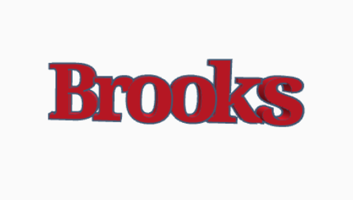 brooks plate by i stuff art signs & logos cool design 3d print model - Mito3D