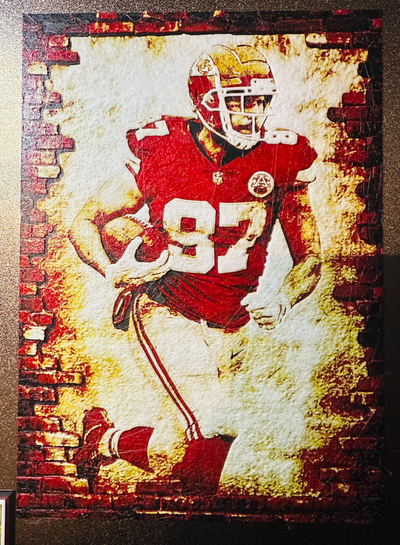 travis kelce - nfl by mayflower10 art 2d hueforge 2dart superbowl chiefs 3d print model - Mito3D