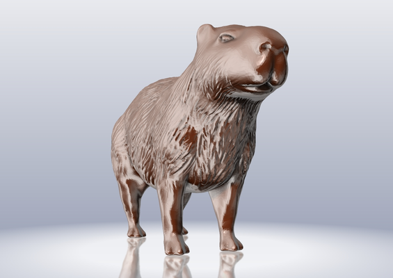 carpincho by 3dxav miniaturas animales capibara chiguire animal capivara 3d print model - Mito3D