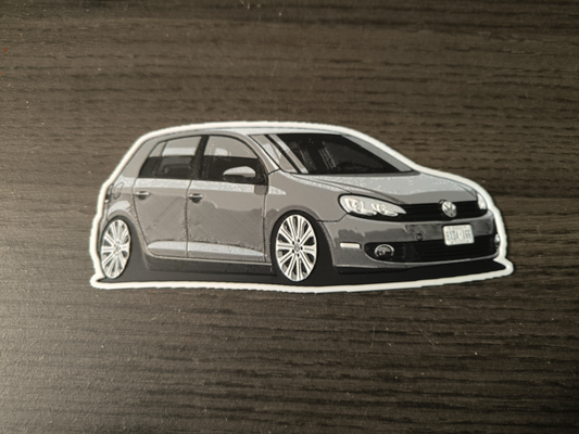 volkswagen golf 6 forge chapeaux by chasseurabcz art 2d véhicule voiture vw golf6 3d print model - Mito3D