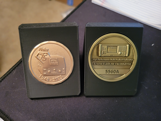fluke collector coin 2022 by mikeimholte hobby & diy electronics calibration metrology 3d print model - Mito3D