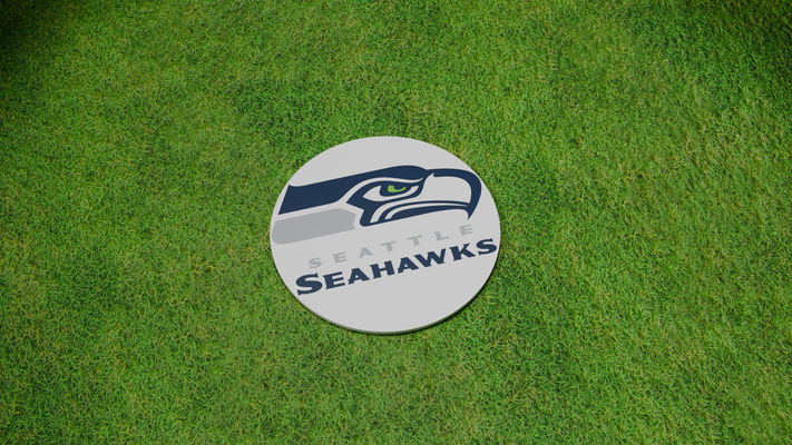 seattle seahawks coaster by miker73 ménage décor football verre 3d print model - Mito3D