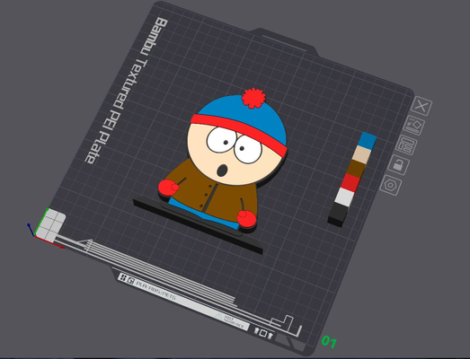 güney park stan masa ayakta durmak by 5kyrunn3r sanat heykeller kenny cartman eric butters kyle broflovski ams hazır logo işaret 3d print model - Mito3D