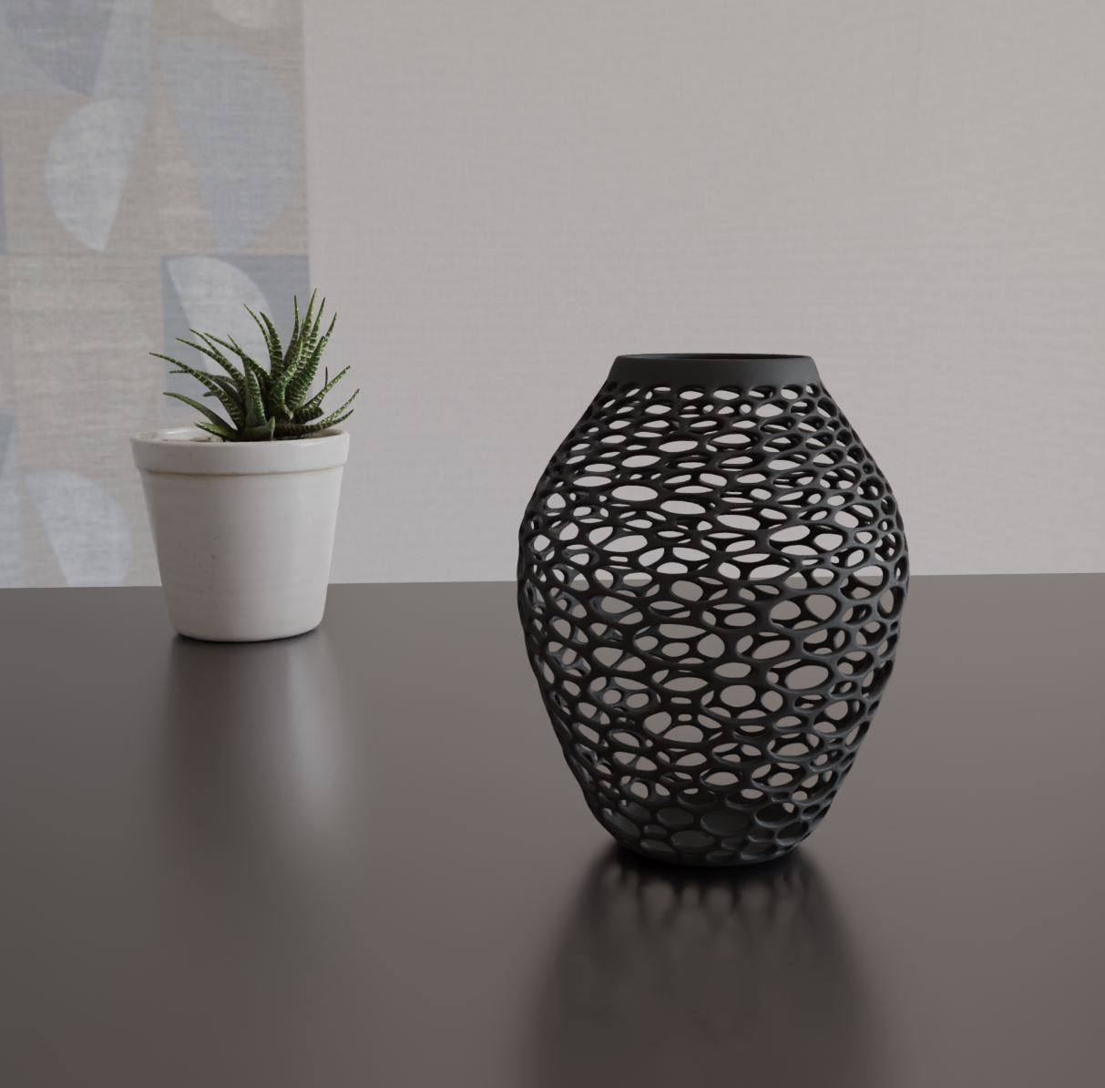 vase ausführung modell 5 by vlad dorf kunst skulpturen voronoi skulptur 3D print model - Mito3D