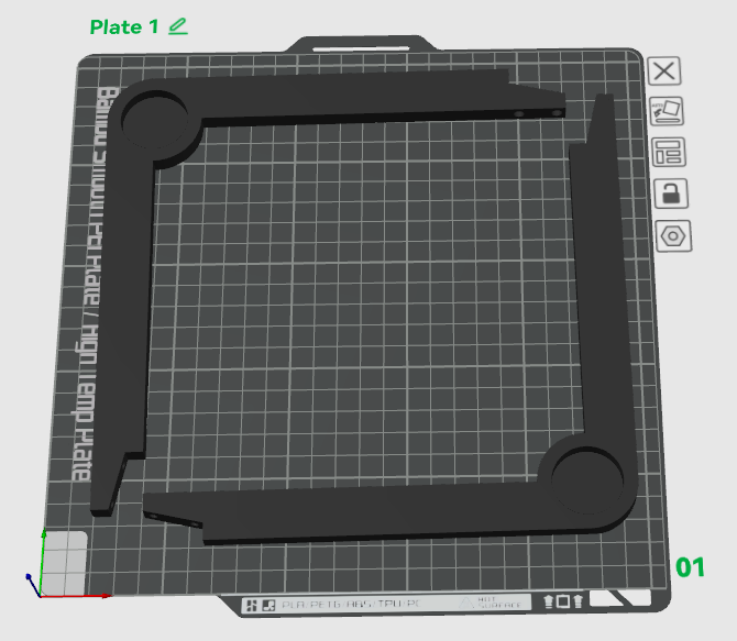 x1c p1s p1p anti vibration pies tubo subida remezclado by gracias 3d impresora accesorios extensión adaptador vibración 3D print model - Mito3D