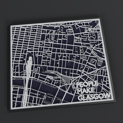 glasgow harita by hahaha sanat modeller 3d print model - Mito3D