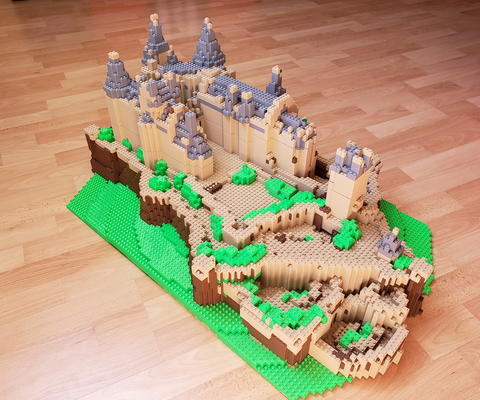 castello hohenzollern murato by kadrim miniature architettura lego multi colore miscelatore 3d print model - Mito3D