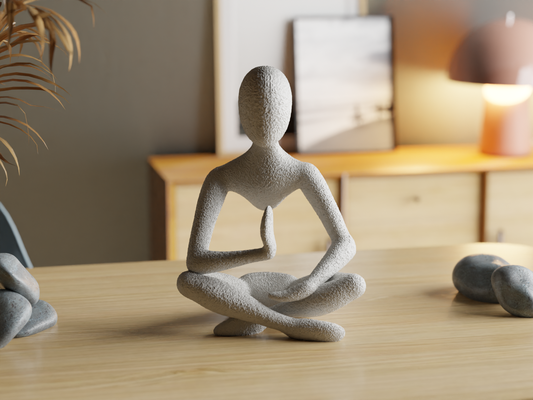 himmlisch resonanz meditation skulptur mid air by sammelkunst haushalt dekor modell charakter abstrakt pose meditativ design minimal zuhause haus möbel innere kunst bildhauerei zen asiatisch 3d print model - Mito3D