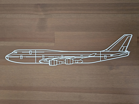 boeing 747 arte muraria by limamike3d 2d boeing747 jumbo jet jumbo jet aeromobili aereo linea decorazione 3d print model - Mito3D