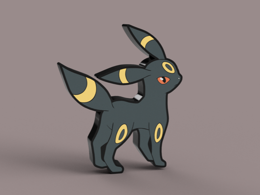 umbreon caixa luz by sitsero arte sinais logotipos conduziu luminária cabeceira pokémon eevee revelação jolteon flareon glaceon leafeon sylveon espeon presente anime filme series animação desenho animado jogos nintendo criança evo evolução videogame ventilador parede montável escrivaninha ams multicolorido tv sombrio cutucar faixa 3d print model - Mito3D