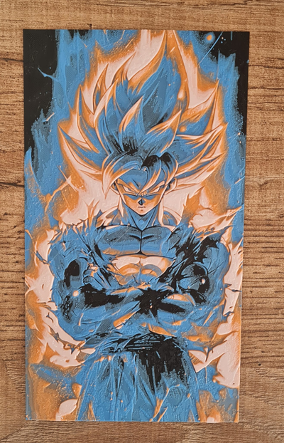 goku forja chapéus by marcomontalbano56 generativo 3d modelo litofano 3d print model - Mito3D