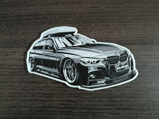 bmw f31 hueforge by hunterabcz art 2d vehicle car 3d print model - Mito3D