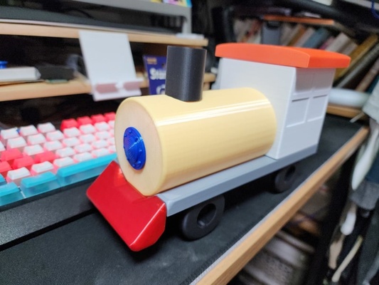 treno magnete puzzle giocattolo by gyulee giocattoli giochi 6x3 3d print model - Mito3D