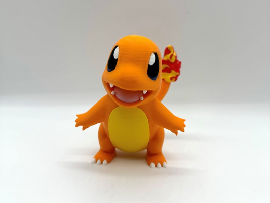 charmander multicolor by dimensiones entrois figurilla miniaturas criaturas pokemon pikachu bulbasaur ivysaurio venusaur charmeleon charizard chorro blastoise 3d print model - Mito3D