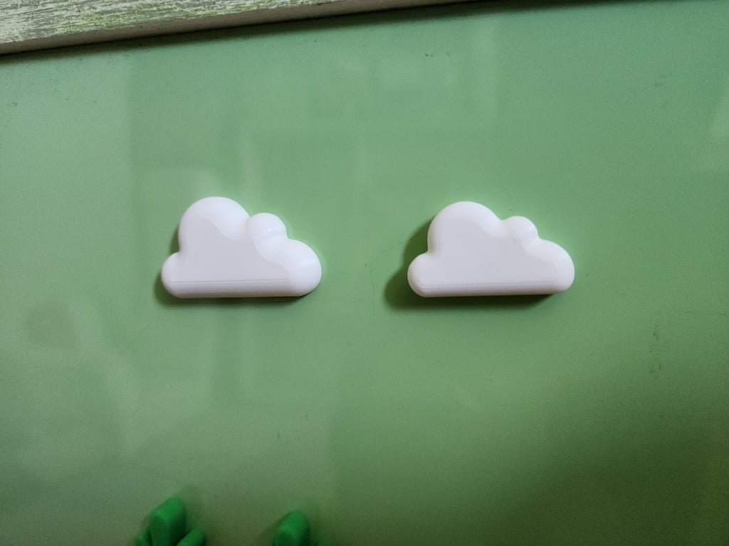 wolke 6x3 magnet by gyulee haushalt dekor 6x3magnet 3D print model - Mito3D