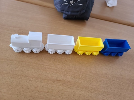 toy train a magnet by gyulee hobby & diy vehicles trainbucket trainengien 3d print model - Mito3D