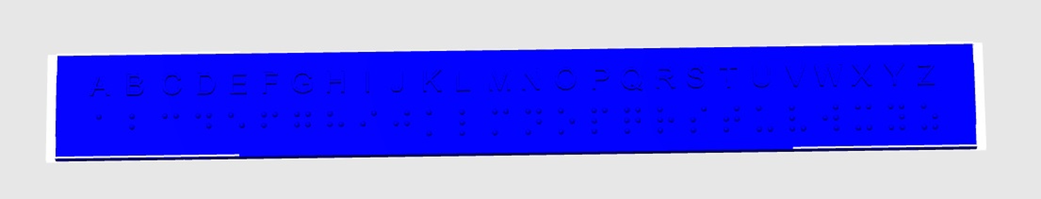 braille to english cheat bar by creteloc education models blind 3d print model - Mito3D