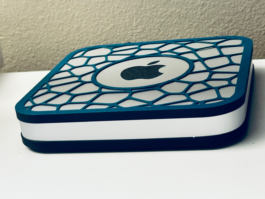 mac mini studio trim - voronoi by vidision household decor macmini apple macstudio 3d print model - Mito3D