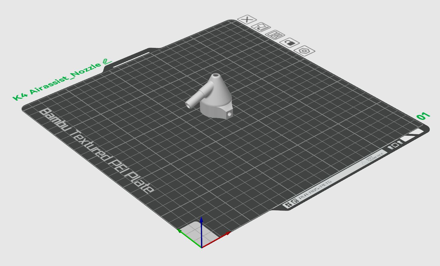 hava yardımcısı ağızlık ekstrüder k40 lazer kesici by wolfleader3d hobi kendin yap 3D print model - Mito3D