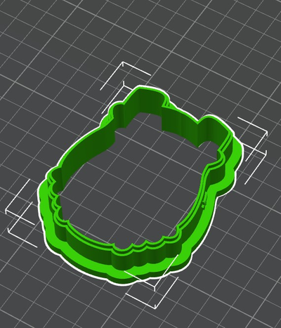 encantador mono 3d impreso galleta cortador by caseybronson pasatiempo bricolaje diy galletas cocina horneando bebé onza acc accesorios 3d print model - Mito3D