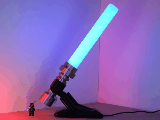 gigante legos like spada laser lampada 10 1 scala by 3d senju domestico arredamento mattone lego minifig minifigure luce darth vader stella guerre guerre stellari sciabola rgb guidato lightstrip striscia replica moodlight 3d print model - Mito3D