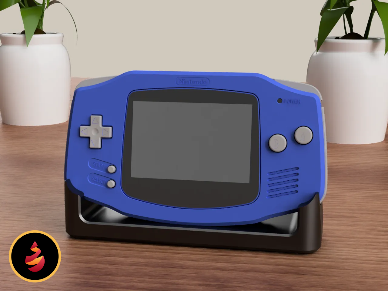 gba schermo in piedi by jamestheprinter passatempo fai titolare supporto ragazzo gioco game boy nintendo retrò espositore gameboyadvance 90s progredire gameboy 3D print model - Mito3D