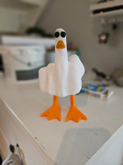 milieu doigt canard remixé by art modèles 3d print model - Mito3D